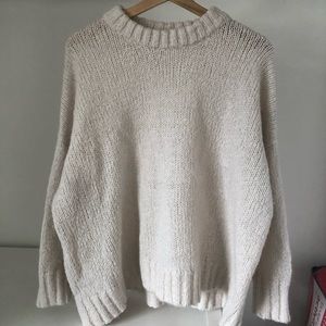 Aerie Oversized Cream Sweater